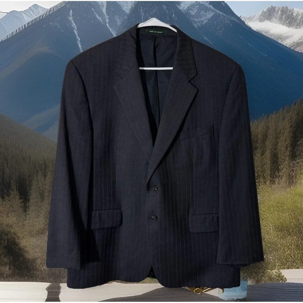 Y2k 97 Lauren Ralph Lauren Blazer Jacket Sz 50R Wool Pinstripe Sport Coat Canada
